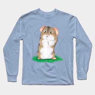 sad hamster Long Sleeve T-Shirt